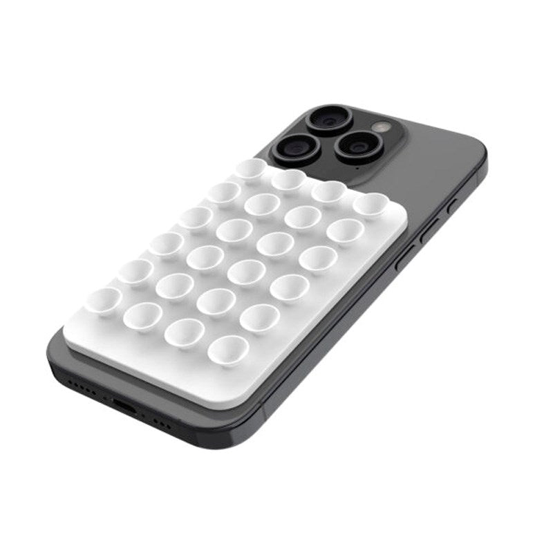 Fixed MagMate Mobilhållare - Silikon Sugkopp - MagSafe Kompatibel - Vit