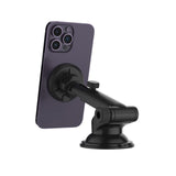 Fixed Mobiltelefonhållare för Bil med 15W Trådlös Laddning - Vindruta / Instrumentbräda - Svart