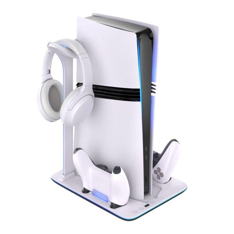 Fixed Multifunktionell Playstation 5 Pro / Slim Laddningsstation - Vit