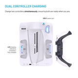 Fixed Multifunktionell Playstation 5 Pro / Slim Laddningsstation - Vit