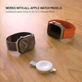 Fixed 5W Apple Watch Trådlös Laddare med USB-C - Vit