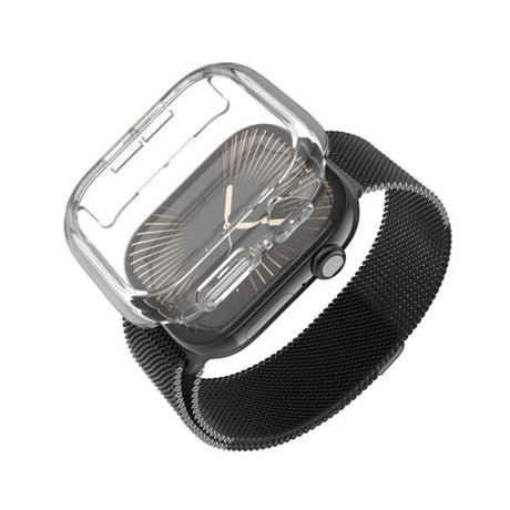 Apple Watch 11 / 10 (42mm) Fixed Fodral med Inbyggt Skärmskydd - Genomskinlig