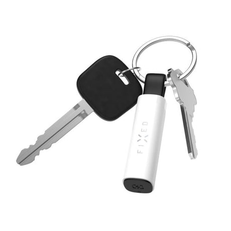 Fixed Spårningsenhet med USB-C-Laddning - Apple Find My Kompatibel - Vit