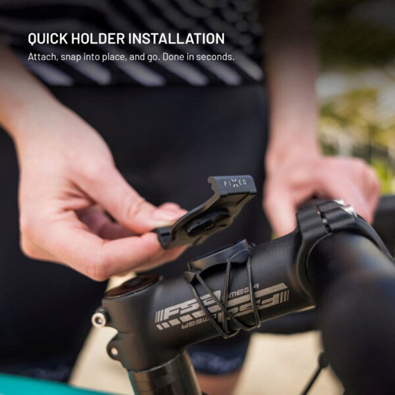 Fixed Monteringskit för Garmin Smartwatch (22 mm) / Garmin Edge Cykeldator för Cykel - Svart