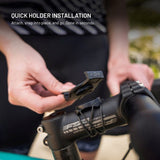 Fixed Monteringskit för Garmin Smartwatch (26 mm) / Garmin Edge Cykeldator för Cykel - Svart