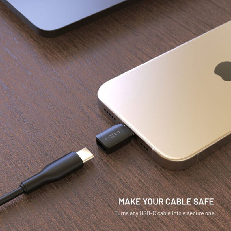 Fixed 240W Datablockerare 2-i-1 USB-A & USB-C - Svart