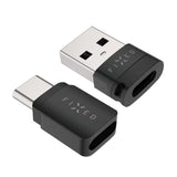 Fixed 240W Datablockerare 2-i-1 USB-A & USB-C - Svart