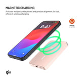 Fast MagZen Qi2 Trådlös Powerbank 5 000 mAh - Rosa