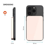 Fast MagZen Qi2 Trådlös Powerbank 5 000 mAh - Rosa