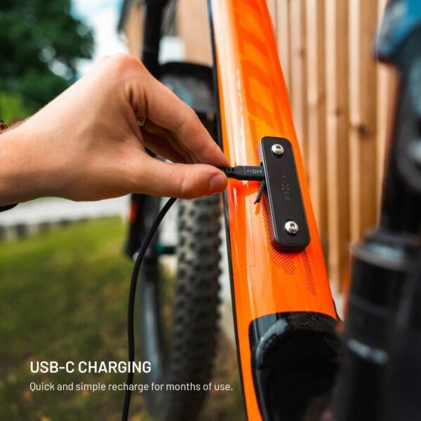 Fixed GPS- & Bluetooth-Spårare för Cykelhållare - Apple Find My Kompatibel - Svart