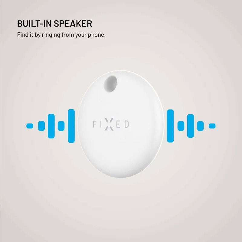 Fixed Tag Dual - Bluetooth GPS-Spårare - Kompatibel med Apple Find My / Find Hub - Vit