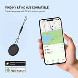Fixed Tag Dual - Bluetooth GPS-Spårare - Kompatibel med Apple Find My / Find Hub - Svart