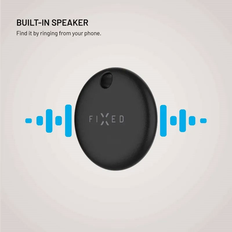 Fixed Tag Dual - Bluetooth GPS-Spårare - Kompatibel med Apple Find My / Find Hub - Svart