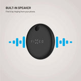 Fixed Tag Dual - Bluetooth GPS-Spårare - Kompatibel med Apple Find My / Find Hub - Svart