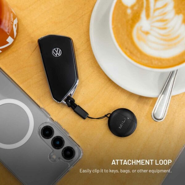 Fast LiTag GPS-Spårare - Android- & Apple-Kompatibel - Svart