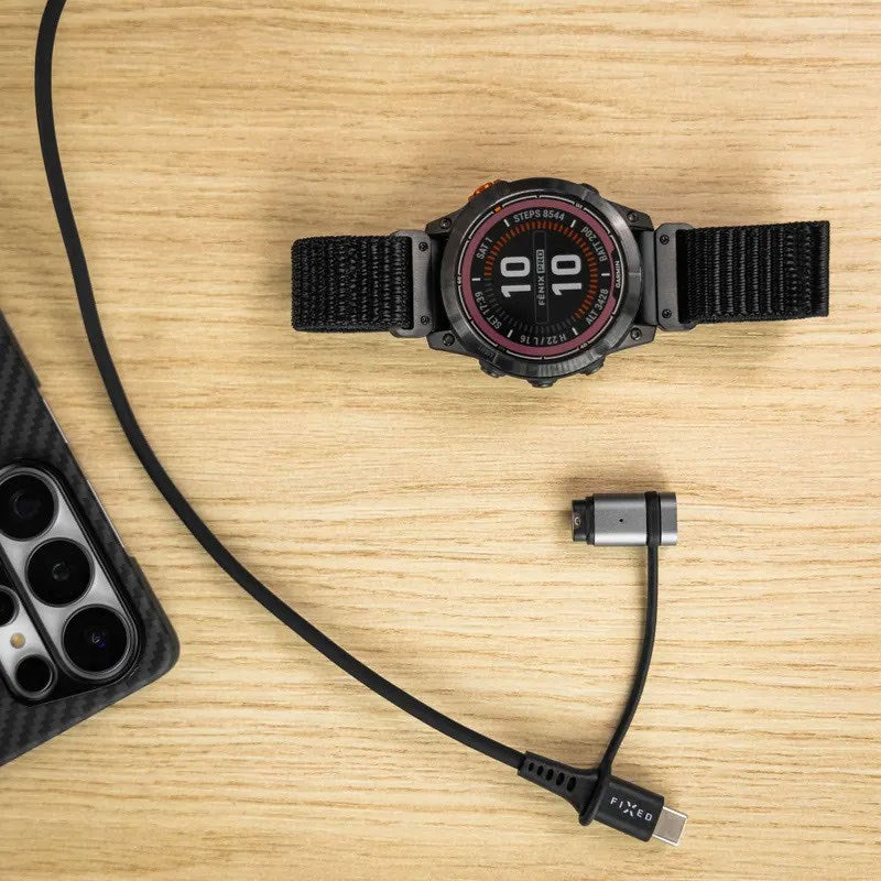 Fixed USB-C-Kabel för Garmin Smartwatch Adapter - Svart