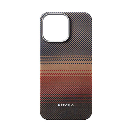 iPhone 16 Pro PITAKA Tactile Woven Skal - MagSafe Kompatibel - Sunset