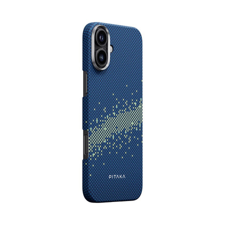iPhone 16 PITAKA Tactile Woven Skal - MagSafe Kompatibel - Milky Way Galaxy