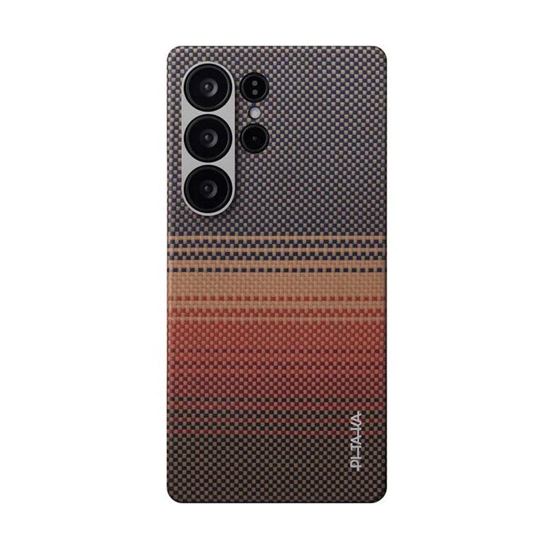 Samsung Galaxy S25 Ultra PITAKA Tactile Woven Skal - MagSafe Kompatibel - Sunset
