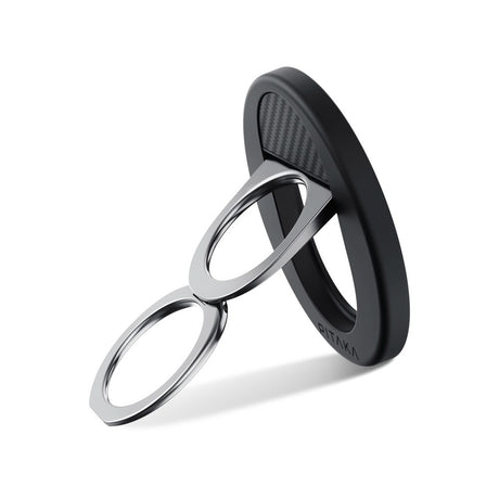 PITAKA MagEZ Grip 3 Ring Holder för Mobil - MagSafe Kompatibel - Black / Grey