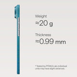 iPhone 17 PITAKA Ultra Slim Skal - MagSafe Kompatibel - Lucid Blue