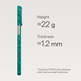 iPhone 17 Pro PITAKA Edge Monogram Skal - MagSafe Kompatibelt - Guld / Grön