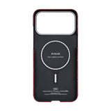 iPhone 17 Pro Max PITAKA Edge Monogram Skal - MagSafe Kompatibelt - Guld / Röd