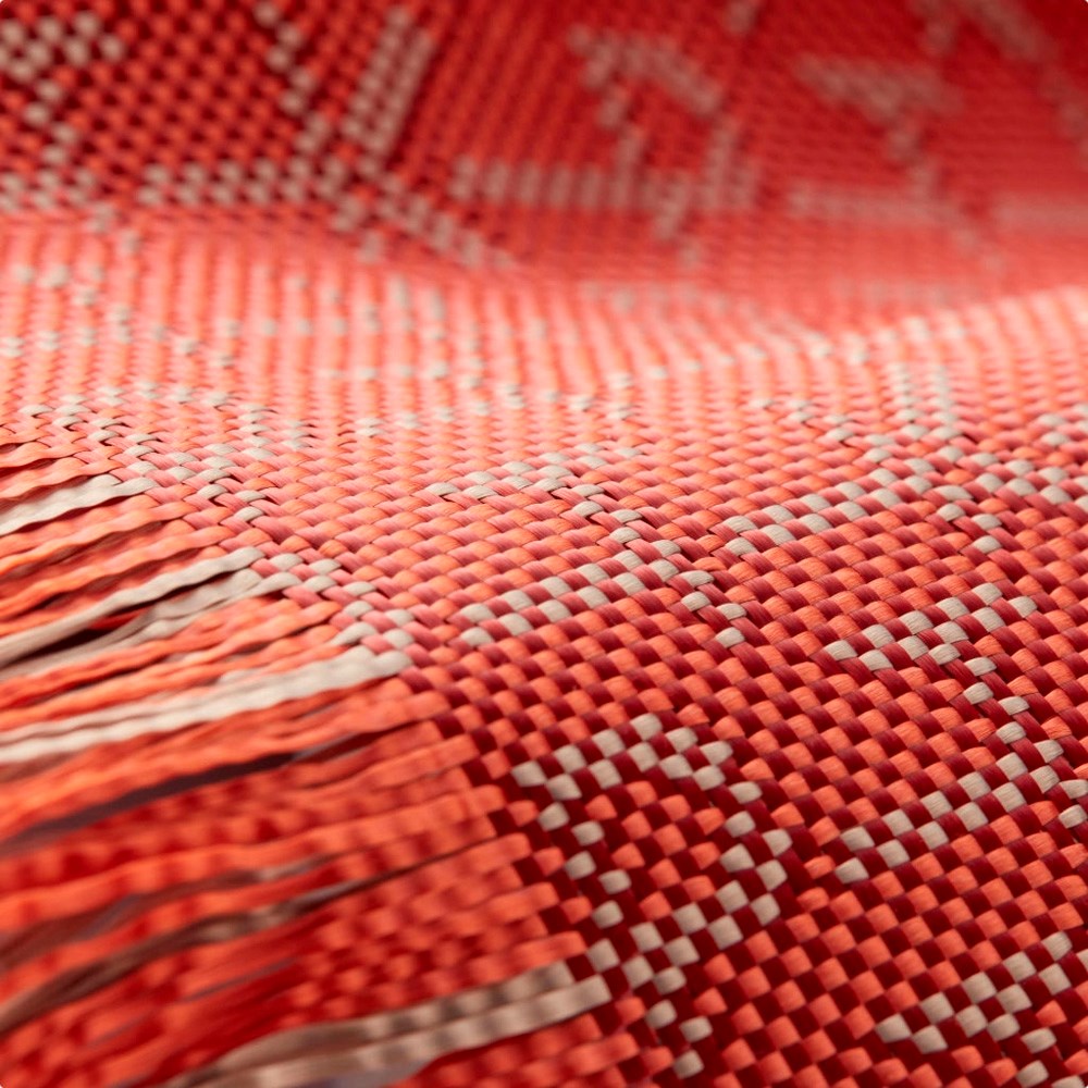 iPhone 17 Pro Max PITAKA Edge Monogram Skal - MagSafe Kompatibelt - Guld / Röd