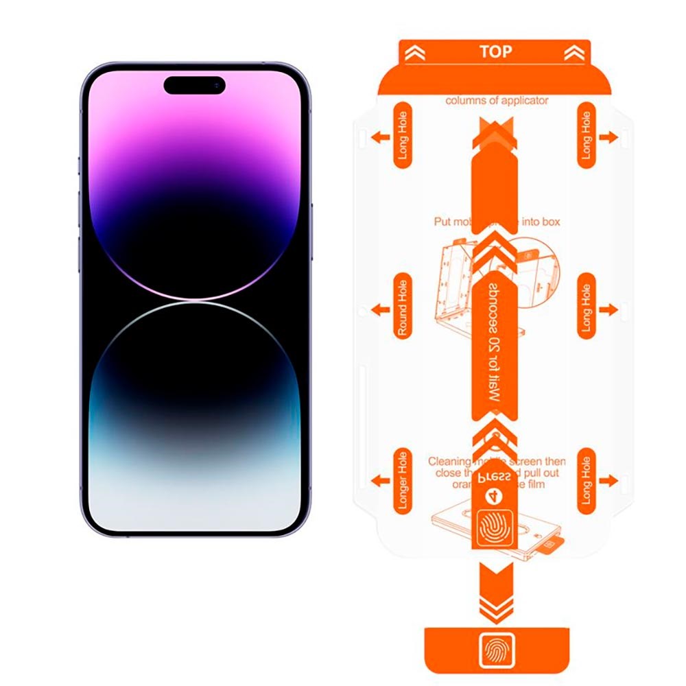 Mobile Origin Skärmskydd för iPhone 14 Pro Max – 2 Pack med Enkel Applicator