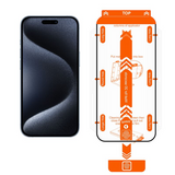 iPhone 15 Pro Mobile Origin Orange Screen Guard Skyddsglas - 2 st. - Genomskinlig