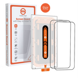 iPhone 15 Pro Mobile Origin Orange Screen Guard Skyddsglas - 2 st. - Genomskinlig