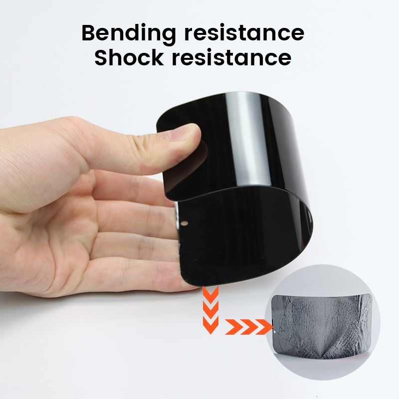 iPhone 15 Pro Max Mobile Origin Skyddsglas m. Privacy Funktion - Case Friendly - 2 stk - Svart Kant