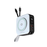 Mobile Origin Resa Laddare m. Powerbank 10.000 mAh - MagSafe Kompatibel - Vit