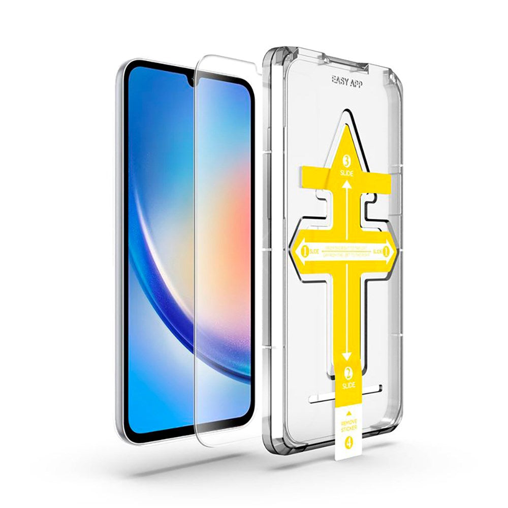 Samsung Galaxy A35 (5G) Mobile Origin Skyddsglas - Case Friendly - Transparent