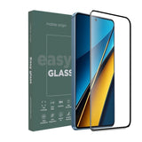 Xiaomi Poco X6 (5G) Mobile Origin EasyGlass Skärmskydd - Genomskinlig / Svart Kant