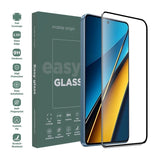 Xiaomi Poco X6 (5G) Mobile Origin EasyGlass Skärmskydd - Genomskinlig / Svart Kant