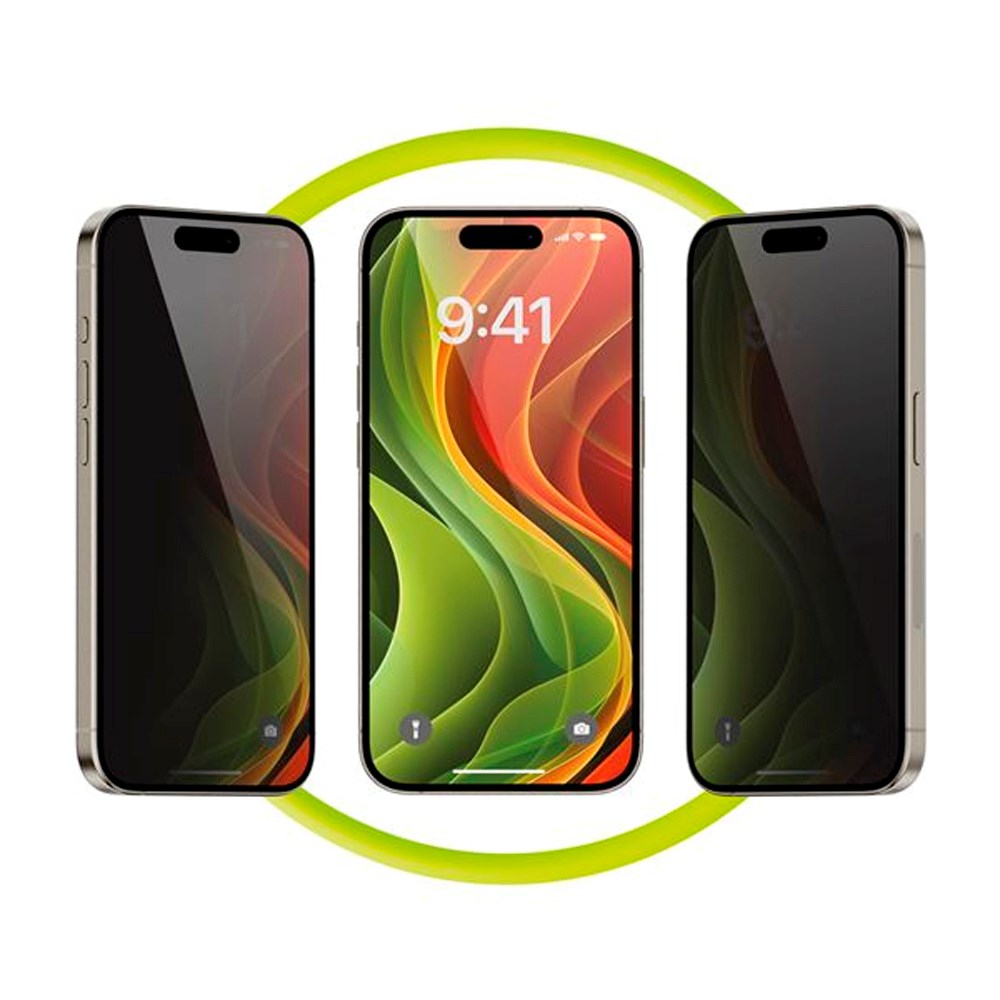 Mobile Origin Skjermbeskyttelse - Herdet Glass Privacy Screen - 2-stk. - iPhone 16 Pro Max