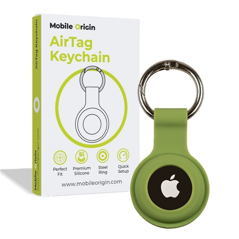 Mobile Origin AirTag 1. & 2. Gen. Nyckelring - Grön