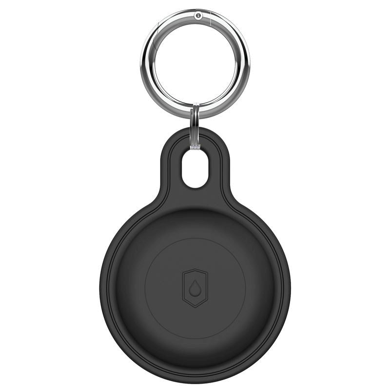 Mobile Origin Silikon AirTag 1. & 2. Gen. Hållare med Nyckelring - Svart