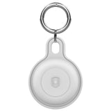 Mobile Origin Silikon AirTag Hållare med Nyckelring - Vit