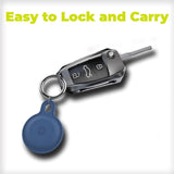 Mobile Origin Silikon AirTag Hållare med Nyckelring - Röd