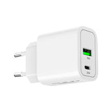 Mobile Origin MO12 20W Väggladdare m. 1x USB-A & 1x USB-C - Vit