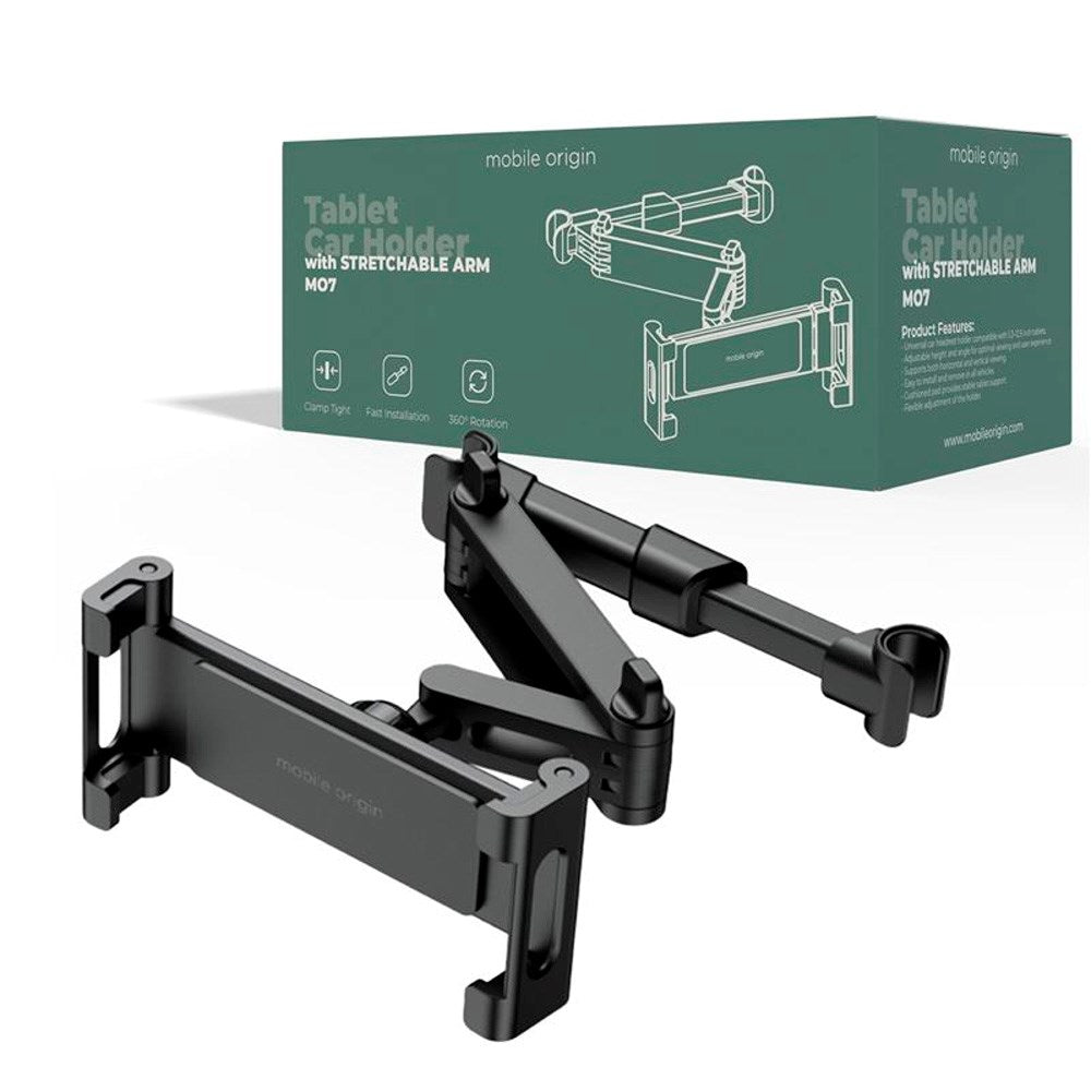 Mobile Origin MO7 Justerbar Tabletthållare för Bil - Svart