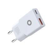 Mobile Origin MO16 30W Slim Väggladdare m. 1x USB-C & 1x USB-A - Vit