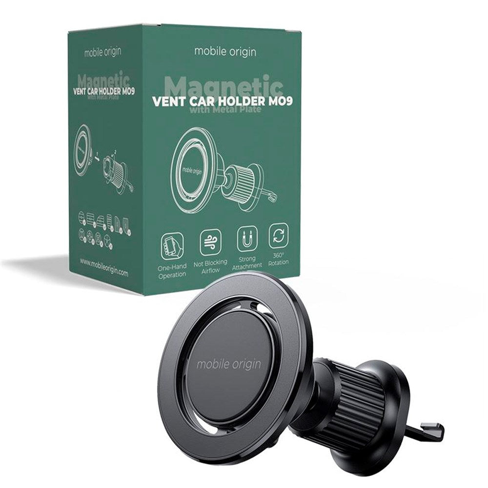 Mobile Origin MO9 Magnetisk Mobilhållare för Bil - Svart