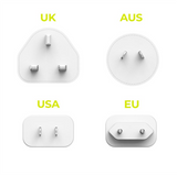 Mobile Origin GaN 30W Reseladdare - EU, USA, UK, AUS - Vit