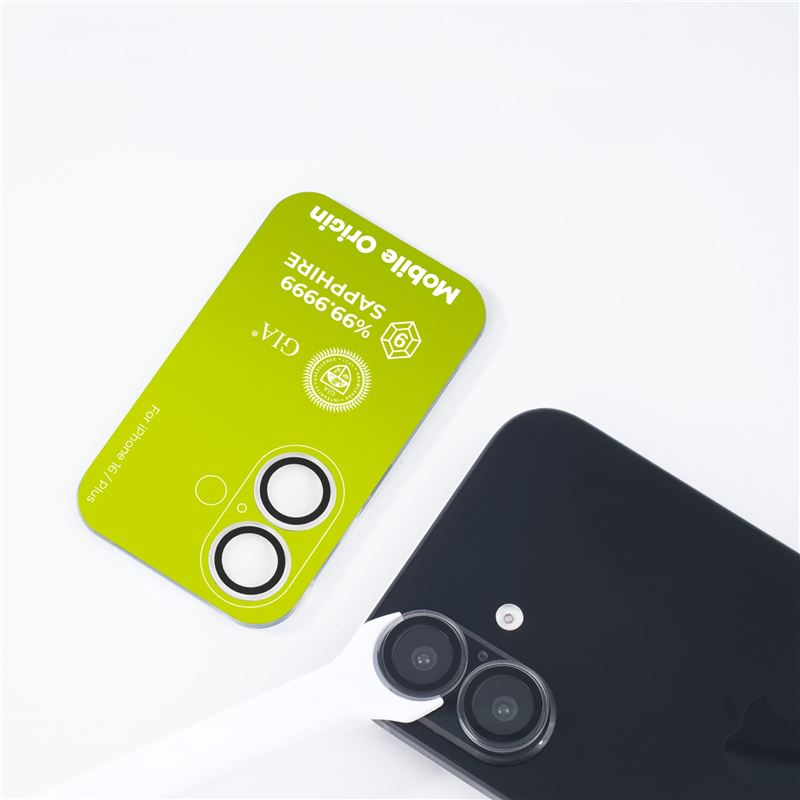 Mobile Origin Härdat Glas Kameraskydd för iPhone 16 / 16 Plus - Klar