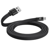 Mobile Origin Platt Magnetisk USB-A till USB-C Kabel - 1m - Svart