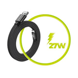 Mobile Origin Platt Magnetisk USB-A till USB-C Kabel - 1m - Svart