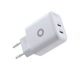 Mobile Origin GaN 65W Väggladdare med 2 x USB-C - Vit
